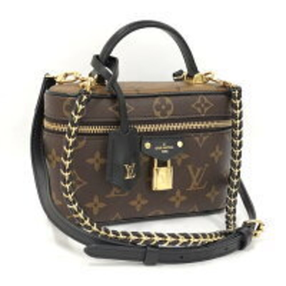 LOUIS VUITTON Vanity Chain Clutch Monogram Reverse